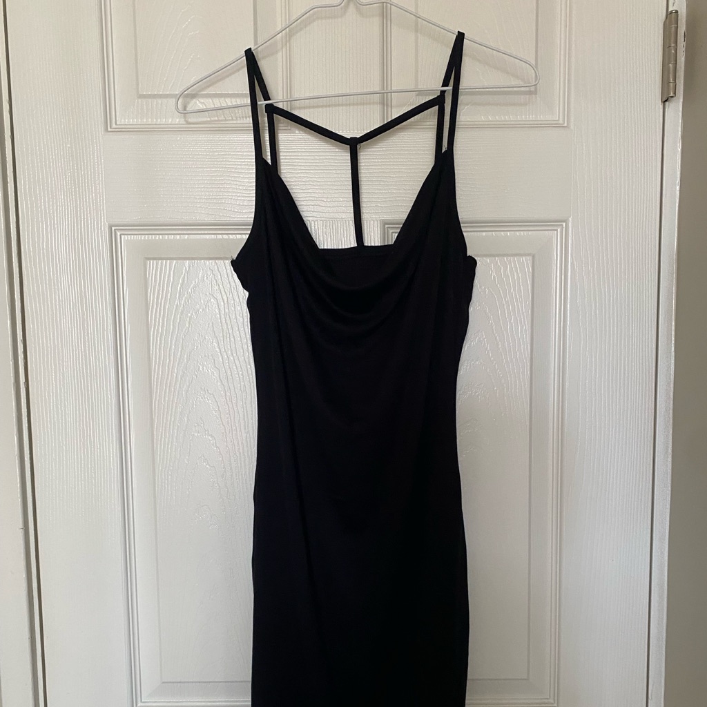New Backless Draped Bodycon Cami Dress